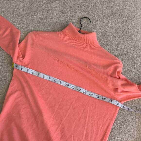 Marks & Spencer Oliver Bonas Quiet Luxury Wool Peach Cowl Turtle Neck Sweater S - Picture 6 of 9